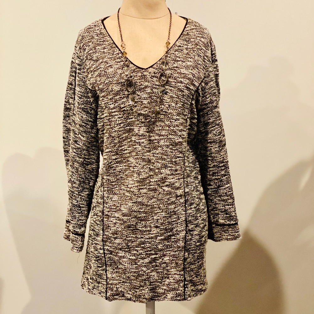 NIC+ZOE Tweed Tunic Sweater